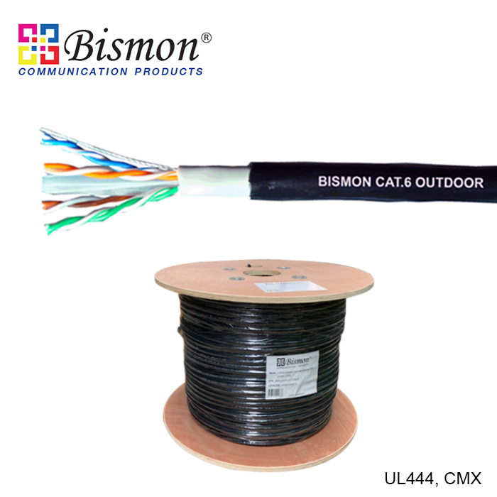 CAT6 UTP (600MHz) CABLE, DOUBLE JACKET, OUTDOOR High grade UL